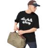 imageAelfric Eden Mens Graphic Tees Number Screw Print Tee Oversized Cotton Y2k Streetwear TopsBlack