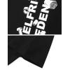 imageAelfric Eden Mens Graphic Tees Number Screw Print Tee Oversized Cotton Y2k Streetwear TopsBlack