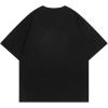 imageAelfric Eden Mens Graphic Tees Number Screw Print Tee Oversized Cotton Y2k Streetwear TopsBlack