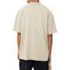 imageAelfric Eden Mens Oversized T Shirt Vintage Acid Wash Short Sleeve Crewneck Shirts Cotton Solid Summer Basic Tee StreetwearApricot