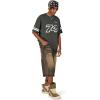 imageAelfric Eden Mens Oversized T Shirt Y2k Baggy Number Shirts Graphic Tees Cotton Crewneck Short Sleeve StreetwearGrey