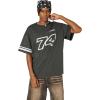imageAelfric Eden Mens Oversized T Shirt Y2k Baggy Number Shirts Graphic Tees Cotton Crewneck Short Sleeve StreetwearGrey