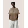imageAelfric Eden Mens Oversized TShirts Heavyweight Cotton Gradient Wash Tshirt Loose Fit Short Sleeve Vintage TeesBrown