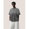 imageAelfric Eden Mens Oversized TShirts Heavyweight Cotton Gradient Wash Tshirt Loose Fit Short Sleeve Vintage TeesDark Grey