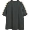 imageAelfric Eden Oversized T Shirt Men 90s Shirt Unisex Streetwear Contrast Color Graphic Tees Casual Vintage Summer TopsGreen