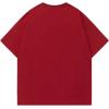 imageAelfric Eden Star T Shirts Oversized Graphic Tees Denim Patchwork Short Sleeve Crewneck Shirts Y2K Vintage Unisex StreetwearRed