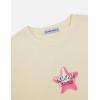 imageAelfric Eden Women Oversized Letter Graphic Tees Pink Star Print Tee Graphic Crew Neck Cotton Short Sleeve Y2k TopsBeige