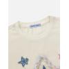 imageAelfric Eden Women Oversized Tee Star Grahpic Print Tshirts Casual Short Sleeve Loose Cotton TShirt Summer Y2k TopApricot