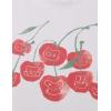 imageAelfric Eden Womens Cartoon Cherry Print Tee Graphic Oversized Short Sleeve T Shirts Casual TopsWhite