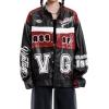 imageAelfric Eden Womens Faux Leather Jacket Y2k VG Detachable Racing Jacket Oversized Trendy OutfitsRed