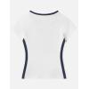 imageAelfric Eden Womens Number Print Cropped VNeck Tee Streetwear Casual T Shirts Short Sleeve Summer TopsWhite