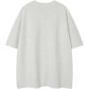 imageAelfric Eden Womens Oversized Graphic Tees Y2k Flower Embroidery Number Print TShirts Crewceck Summer TopsGrey