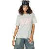 imageAelfric Eden Womens Oversized Graphic Tees Y2k Flower Embroidery Number Print TShirts Crewceck Summer TopsGrey
