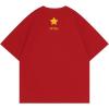 imageAelfric Eden Womens Oversized T Shirts Star Graphic Letter Tee Loose Fit Short Sleeve Tops Summer Vintage Y2K StreetwearRed
