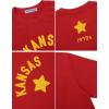 imageAelfric Eden Womens Oversized T Shirts Star Graphic Letter Tee Loose Fit Short Sleeve Tops Summer Vintage Y2K StreetwearRed