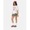 imageAelfric Eden Womens T Shirts Cherry Print Tee Graphic Oversized Cotton Short Sleeve Tees Y2k Streetwear Casual TopsWhite