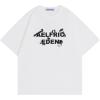 imageAelfric Eden Mens Graphic Tees Number Screw Print Tee Oversized Cotton Y2k Streetwear TopsWhite