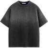 imageAelfric Eden Mens Oversized TShirts Heavyweight Cotton Gradient Wash Tshirt Loose Fit Short Sleeve Vintage TeesBlack