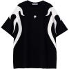 imageAelfric Eden Mens Oversized TShirts Unisex Black White Tshirt Short Sleeve Vintage Graphic Tee Summer Casual Contrast Color Tops L