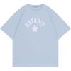 imageAelfric Eden Womens Oversized T Shirts Star Graphic Letter Tee Loose Fit Short Sleeve Tops Summer Vintage Y2K StreetwearLight Blue