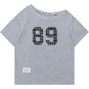 imageAelfric Eden Off The Shoulder Tops for Women Summer Sexy Graphic T Shirts Short Sleeve Number Embroidery TeeGrey