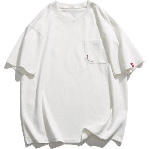 imageAelfric Eden T Shirts Pocket Print Tee Short Sleeve Basic Tops Trendy OutfitsWhite