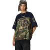 imageAelfric Eden Jersey Shirts for Women Oversized 77 Camouflage Football Number Graphic Tees Y2k Streetwear T Shirt TopsBlack