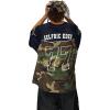 imageAelfric Eden Jersey Shirts for Women Oversized 77 Camouflage Football Number Graphic Tees Y2k Streetwear T Shirt TopsBlack