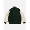 imageAelfric Eden Vintage Patchwork Varsity Jacket Oversized Streetwear Letter Graphic Jacket Unisex Embroidery Casual CoatsAa8green