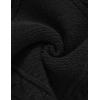 imageAelfric Eden Womens Oversized Cable Knit Chunky Sweater Mock Neck Long Sleeve Heart Knit Pullover Sweater 2025 Fall OutfitBlack