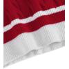 imageAelfric Eden Womens Oversized Cable Knit V Neck Sweaters Oversized Pullover 2025 Fall Fashion OutfitsRed