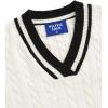 imageAelfric Eden Womens Oversized Cable Knit V Neck Sweaters Oversized Pullover 2025 Fall Fashion OutfitsWhite