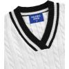 imageAelfric Eden Womens Oversized Cable Knit V Neck Sweaters Oversized Pullover 2025 Fall Fashion OutfitsWhitedark Blue