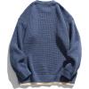 imageAelfric Eden Mens Oversized Sweater Fake Two Basic Classic Sweaters Casual Soft Pullover Streetwear Tops35blue