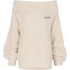 imageAelfric Eden Womens OffShoulder Oversized Sweater Soft Knit Pullover for Trendy Fall ampamp Winter OutfitsApricot