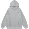 imageAelfric Eden Headset Dachshund Hoodie Graphic Hooded Sweatshirt Loose Vintage Unisex Long Sleeve PulloverGrey