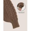 image:imageAelfric Eden Chunky Cardigan Sweaters for Women Oversized Cable Knit Open Front Cardigans Long Sleeve Crewneck Trendy OutfitsBrown