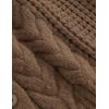 image:imageAelfric Eden Chunky Cardigan Sweaters for Women Oversized Cable Knit Open Front Cardigans Long Sleeve Crewneck Trendy OutfitsBrown