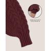image:imageAelfric Eden Chunky Cardigan Sweaters for Women Oversized Cable Knit Open Front Cardigans Long Sleeve Crewneck Trendy OutfitsBurgundy