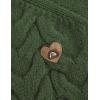 image:imageAelfric Eden Chunky Cardigan Sweaters for Women Oversized Cable Knit Open Front Cardigans Long Sleeve Crewneck Trendy OutfitsGreen
