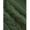 image:imageAelfric Eden Chunky Cardigan Sweaters for Women Oversized Cable Knit Open Front Cardigans Long Sleeve Crewneck Trendy OutfitsGreen