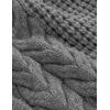 image:imageAelfric Eden Chunky Cardigan Sweaters for Women Oversized Cable Knit Open Front Cardigans Long Sleeve Crewneck Trendy OutfitsGrey