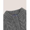 image:imageAelfric Eden Chunky Cardigan Sweaters for Women Oversized Cable Knit Open Front Cardigans Long Sleeve Crewneck Trendy OutfitsGrey