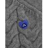 image:imageAelfric Eden Chunky Cardigan Sweaters for Women Oversized Cable Knit Open Front Cardigans Long Sleeve Crewneck Trendy OutfitsGrey