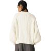 image:imageAelfric Eden Chunky Cardigan Sweaters for Women Oversized Cable Knit Open Front Cardigans Long Sleeve Crewneck Trendy OutfitsWhite
