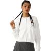 image:imageAelfric Eden Cropped Cardigan Sweaters for Women Lightweight Open Front Cardigans Long Sleeve Crewneck Knit Fall Outfits 2026White
