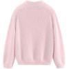image:imageAelfric Eden Fuzzy Soft Sweaters Mohair Oversized Solid Sweaters Mock Neck Knit Casual Pullover Trendy Outfits BluePink