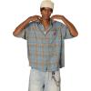 image:imageAelfric Eden Gradient Plaid Pocket Short Sleeve ShirtBlue