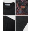 image:imageAelfric Eden Graphic Washed TShirts for Men Oversized Short Sleeve Tee Unisex Casual Streetwear TopsBlack