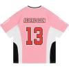 image:imageAelfric Eden Jersey Shirts Color Blocking VNeck Tee Oversized Vintage T Shirt Short Sleeve Casual Summer TopsPink